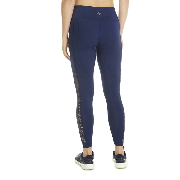 Zelos dark blue mesh high waist athletic leggings - Picture 2 of 10